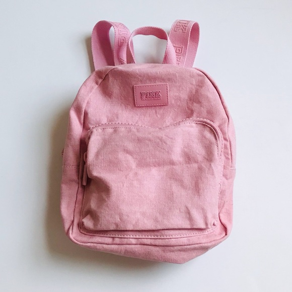 pink brand mini backpack